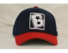 Wholesale cotton baseball cap hat black/red