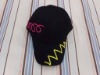 Wholesale cotton baseball cap hat black