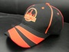 Wholesale cotton baseball sports style cap hat black/red