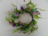 Wholesale artificial flower easter decoration wreath