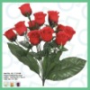 Wholesale Rose Bud Bouquet,Red Artificial Flower,Decoration Gift