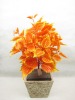 Wholesale artificial leaves with the pot