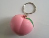 Wholesale PU peach with keychain