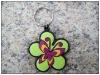promotional flower soft PVC keychains