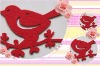 Wholesale new and charming velvet mat scrapbooking material,can order different designs12inch AF-11144