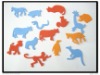 Wholesale new and charming alphabet and flowers eva with animal designs scrapbooking sticker ,can order different designs E-1310