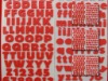 new and charming alphabet and letters Eva scrapbooking sticker ,can order different designs E-1307