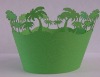 Wholesale Coconut tree /Merry Christmas paper cupcake wrapper/holder/towel