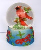 Wholesale red bird snow globe