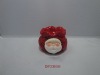 ceramic santa claus candle holder