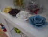 Ceramic flower tealight holder