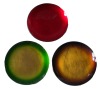 15x15cm round glass plate with foil