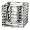handmade press glass square tealight candle holder/tea light holder/T-light candle holder with different colors