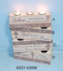 Wholesale cross wooden candleholder