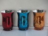 Glass hurricane candle holder