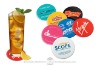 Wholesale Printing Cardboard Paper Coaster with Cork Backing