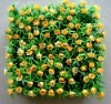 Wholesale yellow rose decoration artificial grass