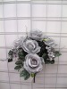 Wholesale artificial flower, decorative flower, rose flower bush,