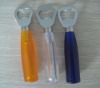 Wholesale bottle opener with transparent plastic handleTQ90425