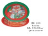 Wholesale tinplate Santa Claus round tray