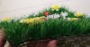 Wholesale ladybug studded plastic grass