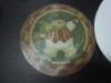 Wholesale heat resistant dinner table glass placemat