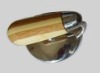 Wholesale Stainless Steel and Bamboo Pot Knob K20