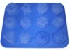 Wholesale Silicone Cake Mould / 12 cup shaped cake pans cake decoration tool kitchenware bakeware