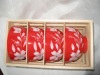 4pcs glaze bowl set;japanese style bowl set;