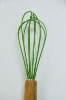 Wholesale bamboohandle silicone egg whisk