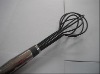 Wholesale black round ball silicone egg whisk