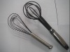 Wholesale black two style silicone egg whisk