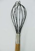 Wholesale delicate black silicone egg whisk