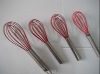 Wholesale four 6'' silicone egg whisk