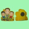Wholesale 3D plastic fruit shaped paper clip with magnet