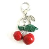 fashion key chain with fruit charm design