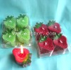 Wholesale strawberry tealight candles,fruit candles
