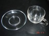 Wholesale Glass bowl and glass tray,Glass plate with glass cup
