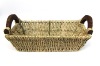 Wholesale Square Straw Rope Woven Fruit Basket