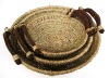 Wholesale Round Straw Rope Woven Fruit Basket