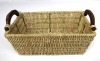 Wholesale Square Straw Rope Woven Fruit Basket