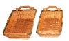 Wholesale Square Rattan Woven Fruit Basket