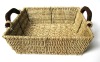 Square Straw Rope Woven Fruit Basket