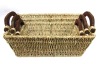 Square Straw Rope Woven Fruit Basket Set of Three