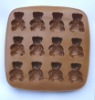 Wholesale TPR bear shape ice cube tray