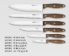 wooden handle kitchen knife