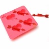 Wholesale heart shape silicone ice cube
