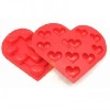 Wholesale red heart style silicone ice cube