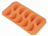 Wholesale Orange shape silicone ice cube tray