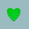 Lovely colorful heart shape silicone ice cube tray
